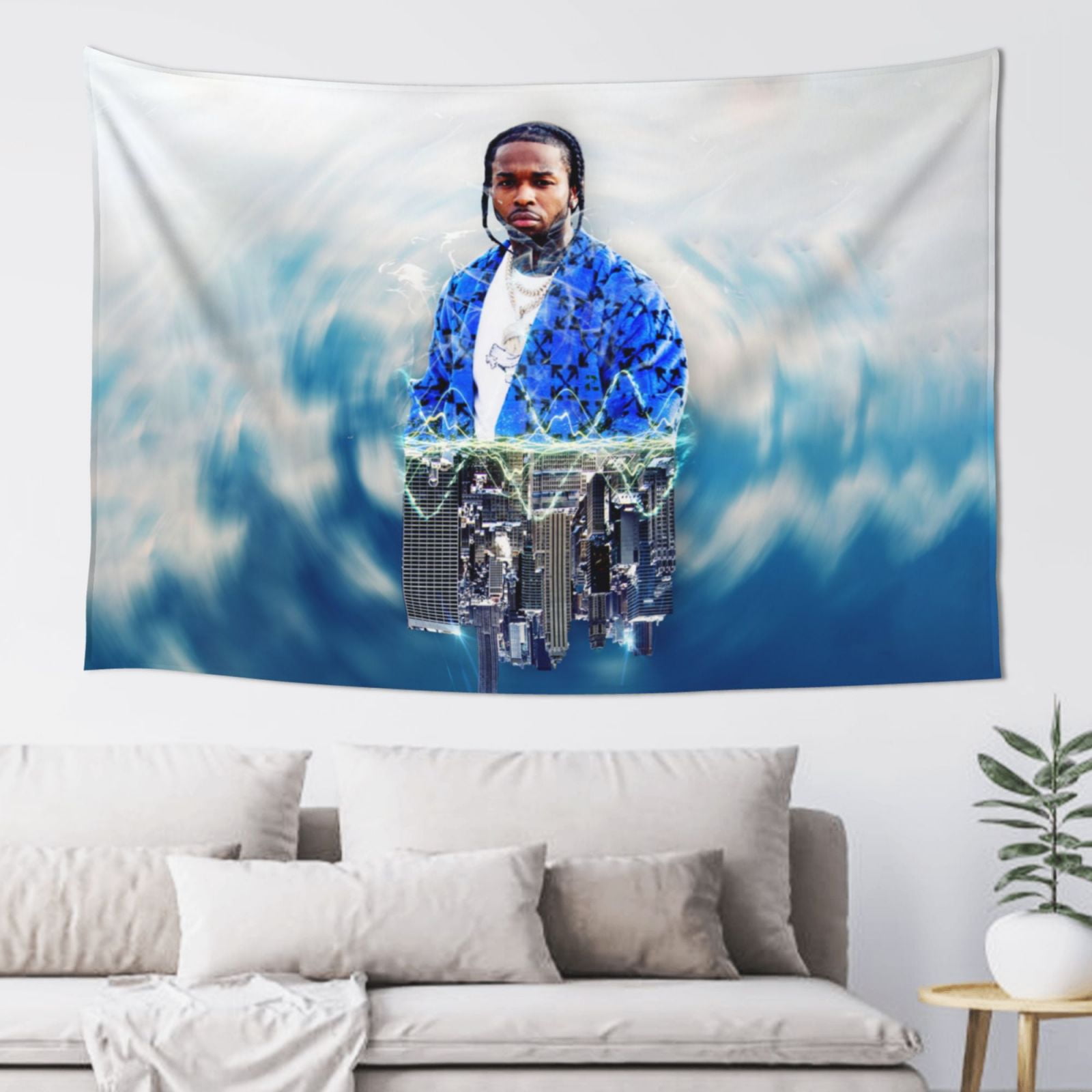 Pop Smoke Tapestry Wall Hanging Home Decoration Wall Blanket Dormitory Living Room Bedroom Backdrop Poster 60x40inch Walmart