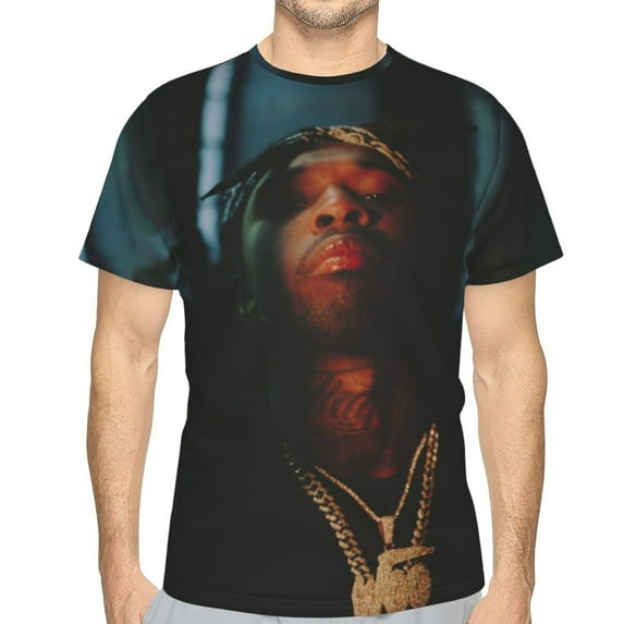 Pop Smoke Unisex 3d Pattern Printed Short Sleeve T-Shirts Casual Graphics Tees Small