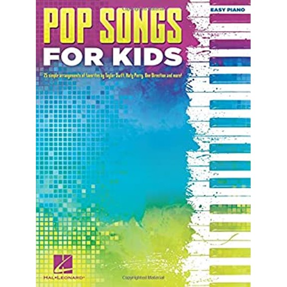 Pre-Owned Pop Songs for Kids - Easy Piano Songbook | 25 Fun and Popular Songs for Young Pianists and Beginners | Learn Hits by Taylor Swift One Direction and Katy Perry | Sheet Music for Piano and Ke