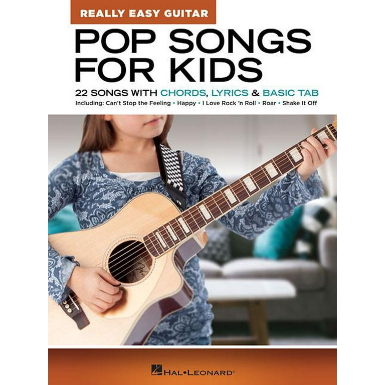 Pop Songs for Kids Really Easy Guitar Series 22 Songs with Chords Lyrics Basic Tab Paperback