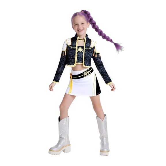 Pop Star Costume, Halloween Cosplay Outfit, Stage Performance Role Play Costume for Dance Performance, Costume Party, Festival and Dress Up Events
