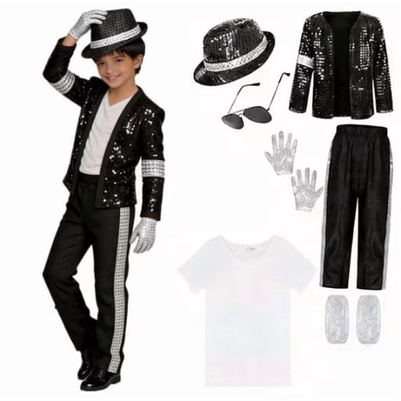 Pop Star Costume for Kids,80s Disco Outfits for Boys,Retro Rockstar ...