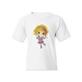 thumbnail image 1 of Pop Star Girl Singing T-Shirt Juniors -Image by Shutterstock,  Medium, 1 of 4