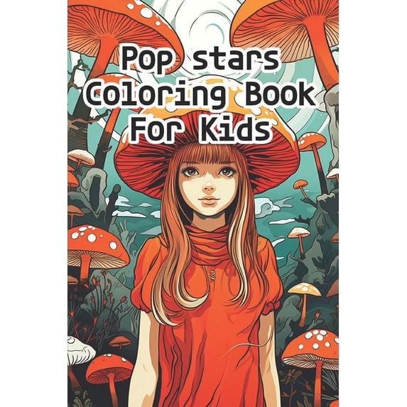 Pop Stars Coloring Book For Kids, (Paperback)