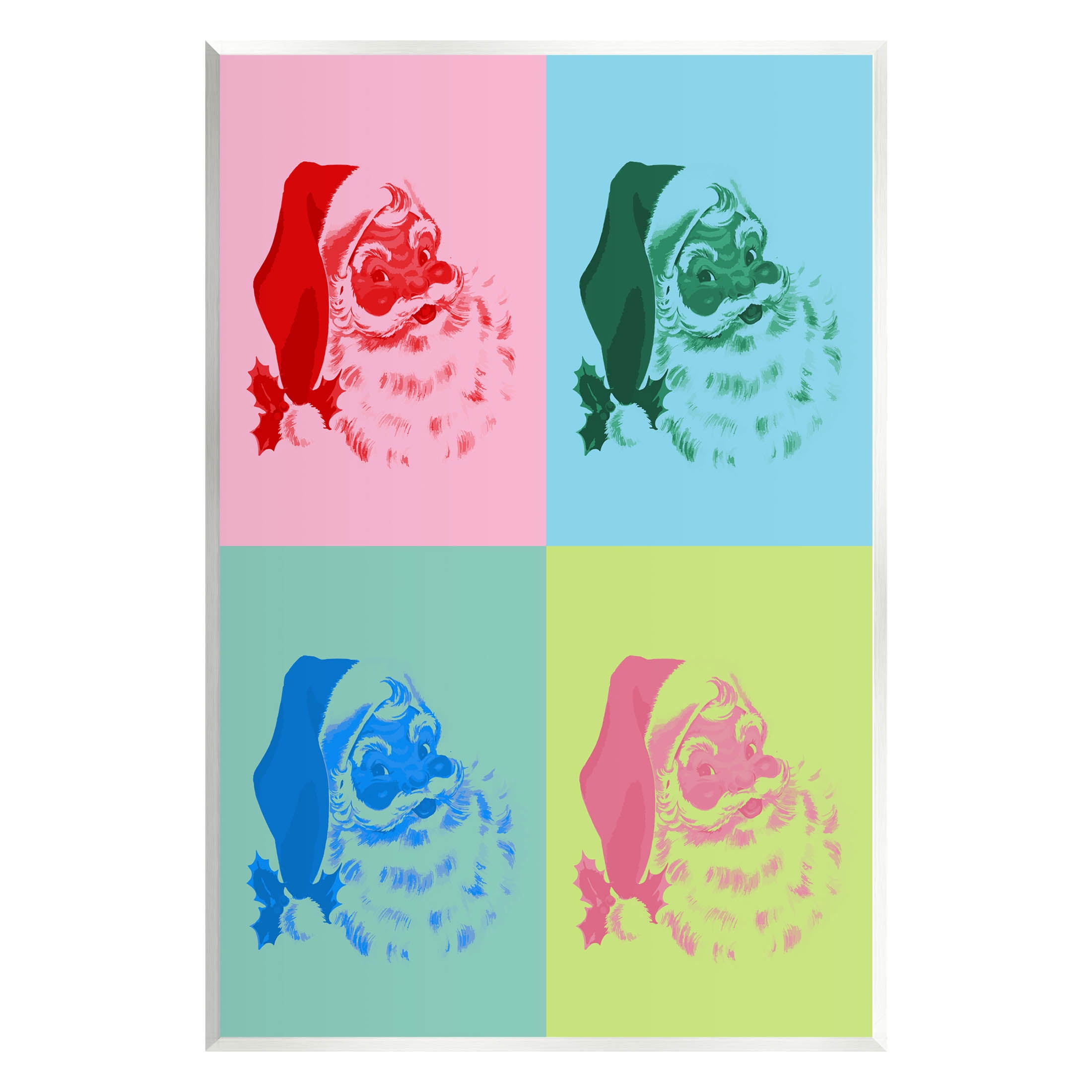 Pop Style Christmas Santa Holiday Graphic Art Unframed Art Print Wall Art
