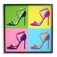 thumbnail image 1 of Pop Style High Heel Shoe Vivid Square Blocks Beauty & Fashion Graphic Art Framed Art Print Wall Art, 1 of 5