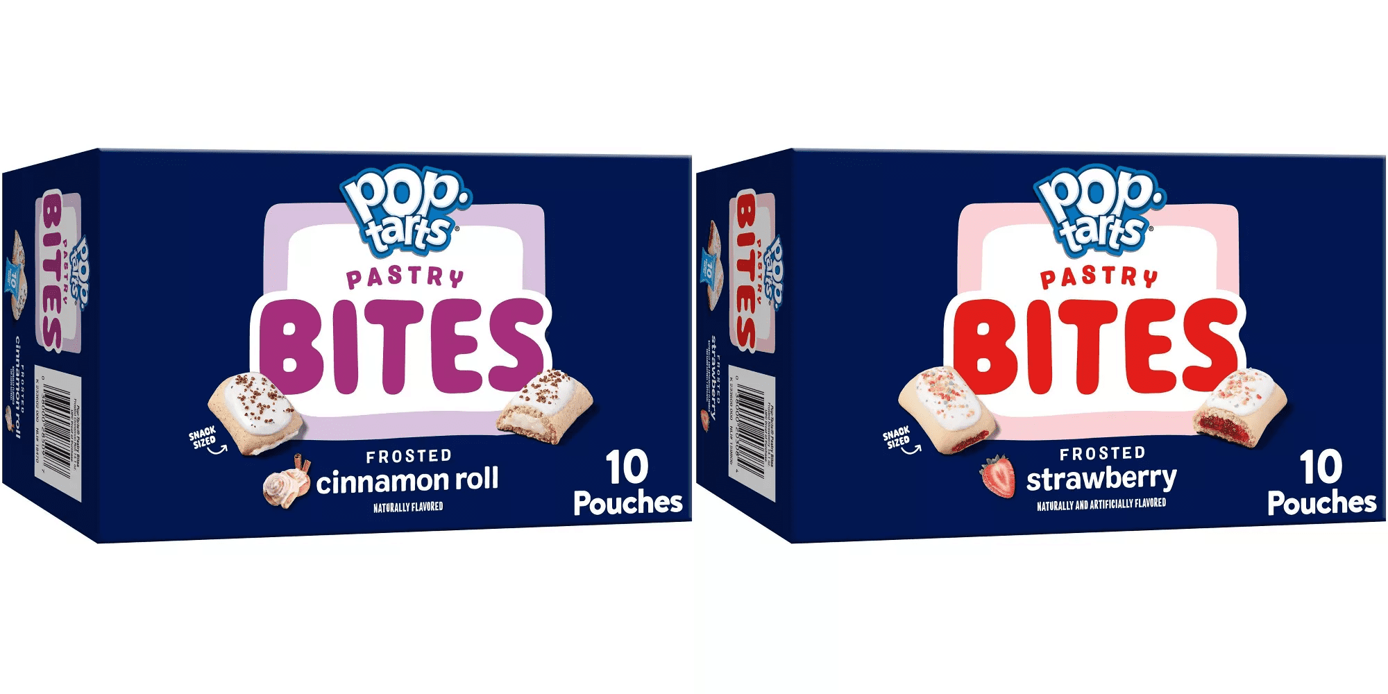 Pop-Tarts Bites Frosted Cinnamon Roll - 10ct / 14.1oz Pop-Tarts Bites Frosted Strawberry Pastries - 10ct /14.1oz
