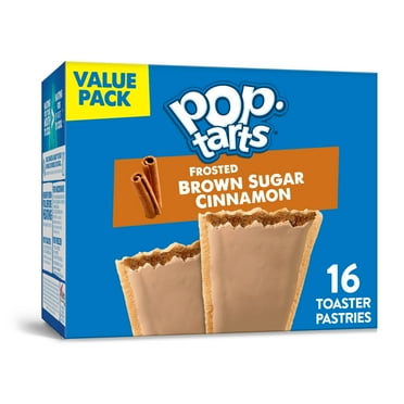Pop-Tarts Breakfast Toaster Pastries, Frosted Brown Sugar Cinnamon, Family Pack (32 Pop-Tarts)