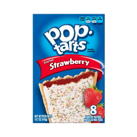 Pop-Tarts Breakfast Toaster Pastries, Frosted Strawberry Flavored, 14.7 oz 8 Ct