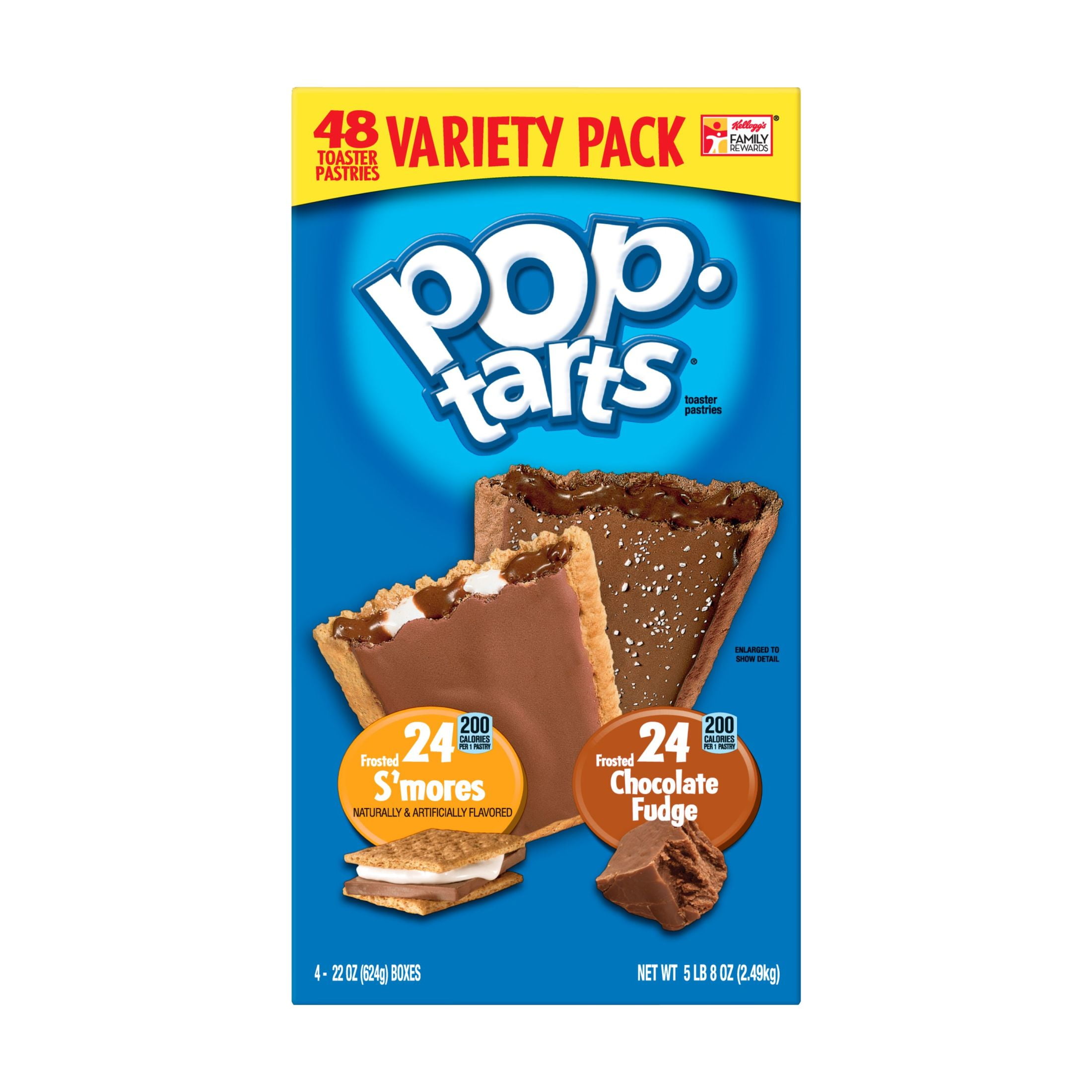 Pop-Tarts Variety Pack Breakfast Toaster Pastries, 88 oz, 48 Count