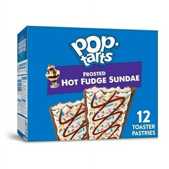 Pop-Tarts BreakfastToaster Pastries, Frosted Hot Fudge Sundae Flavored, 20.3 Oz (12 Count)