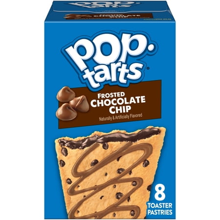 Pop-Tarts Frosted Chocolate Chip Toaster Pastries, Breakfast Foods, Shelf-Stable, 13.5 oz (8 Count)