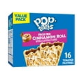 thumbnail image 1 of Pop-Tarts Cinnamon Roll Drizzle Toaster Pastries, Breakfast Foods, Shelf-Stable, 27 oz (16 Count), 1 of 12