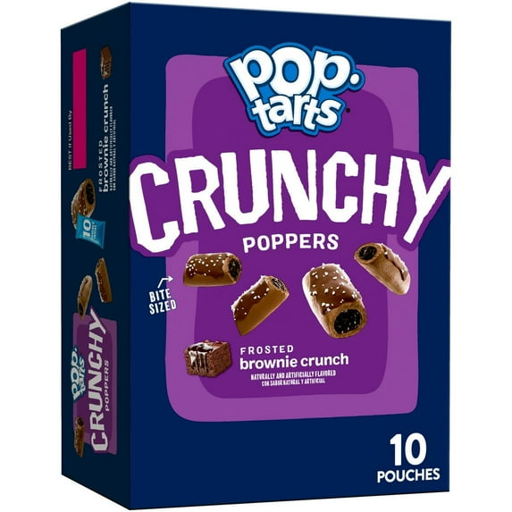 Pop-Tarts Crunchy Poppers Frosted Brownie Crunch - 10ct / 10oz - Pack of 2