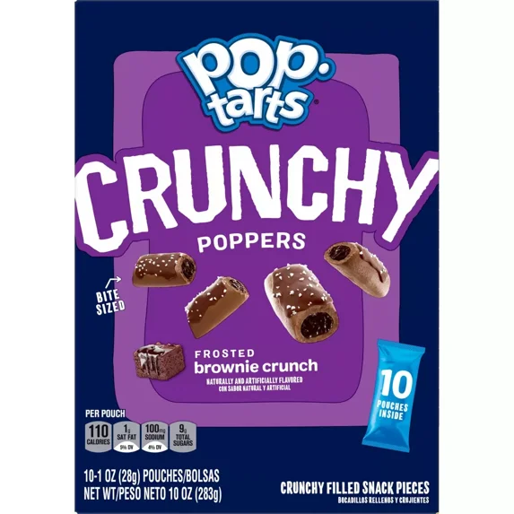 Pop-Tarts Crunchy Poppers Frosted Brownie Crunch - 10ct / 10oz