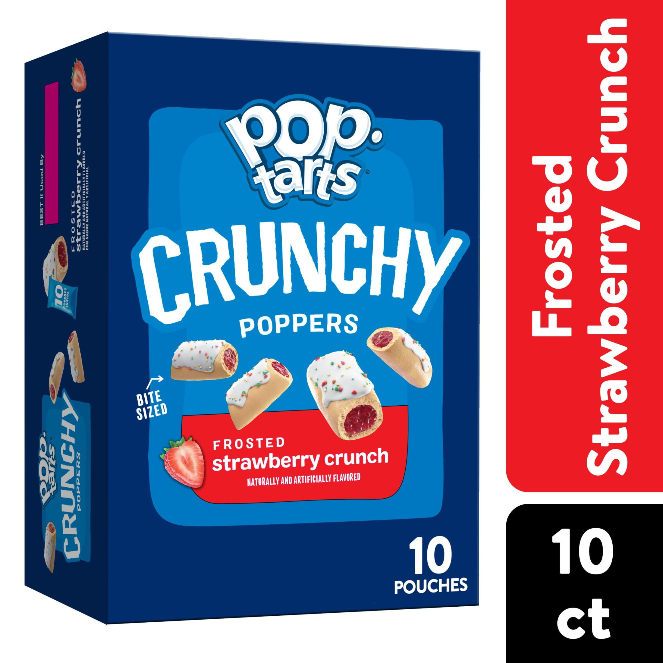 Pop-Tarts Crunchy Poppers Frosted Strawberry Crunch Instant Breakfast ...