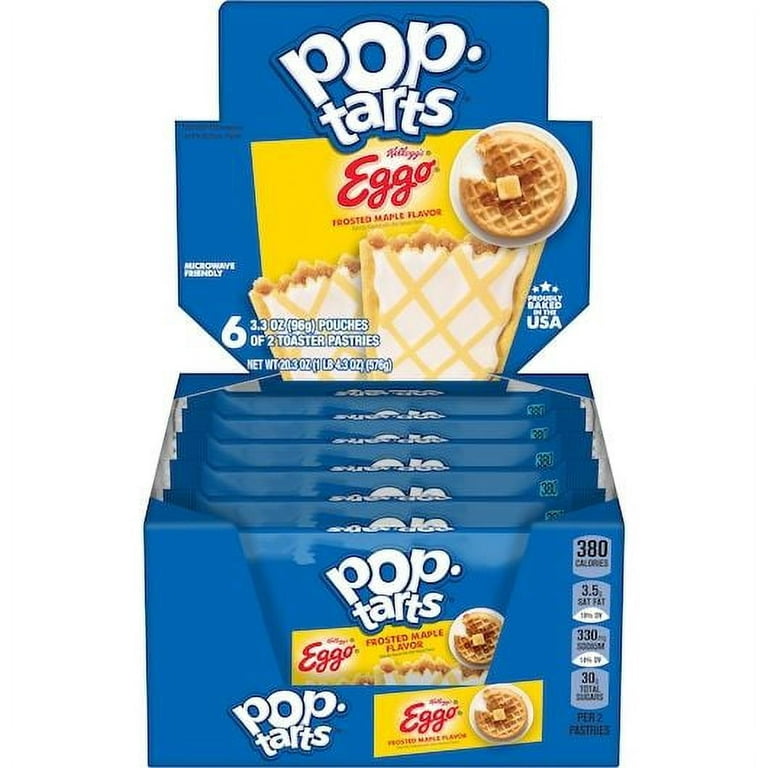 Pop Tarts Eggo Frosted Maple Flavor 6ct