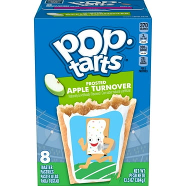 Pop-Tarts Frosted Apple Turnover Toaster Pastries, Breakfast Foods, Shelf-Stable, 13.5 oz (8 Count)