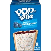 Pop-Tarts Frosted Blueberry Toaster Pastries, Breakfast Foods, Shelf-Stable, 13.5 oz (8 Count)