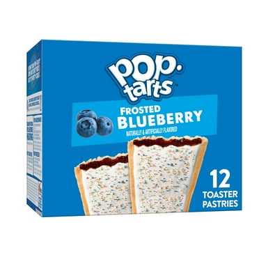 Pop-Tarts Frosted Blueberry Toaster Pastries, Breakfast Foods, Shelf-Stable, 20.3 oz (12 Count)