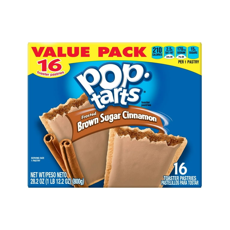 Pop-Tarts Frosted Brown Sugar Breakfast Toaster Pastries, 28.2 oz