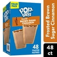 thumbnail image 1 of Pop-Tarts Frosted Brown Sugar Cinnamon Instant Breakfast Toaster Pastries, Shelf-Stable, Ready-to-Eat, 81.2 oz, 48 Count Box, 1 of 6