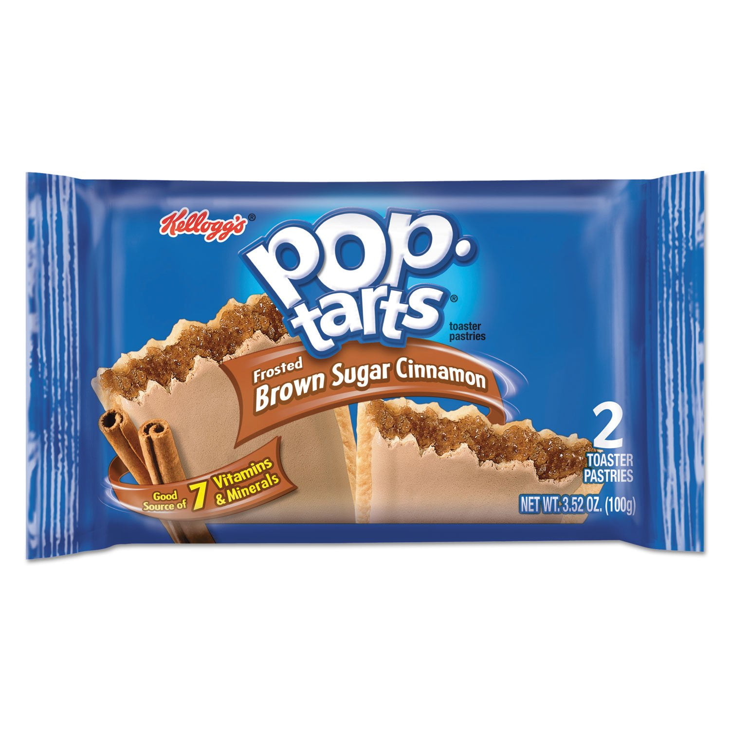 Pop-Tarts Frosted Brown Sugar Cinnamon Toaster Pastries, 2 Count Pouch