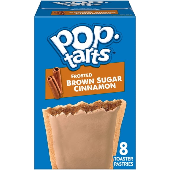 Pop-Tarts Frosted Brown Sugar Cinnamon Toaster Pastries, Breakfast Foods, Shelf-Stable, 13.5 oz (8 Count)