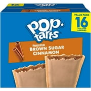 Pop-Tarts Frosted Brown Sugar Cinnamon Toaster Pastries, Breakfast Foods, Shelf-Stable, 27 oz (16 Count)