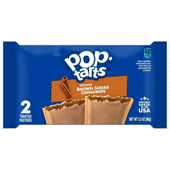 Pop-Tarts Frosted Brown Sugar Toaster Pastries, 3.3 oz - 2 ct- Pack of 2