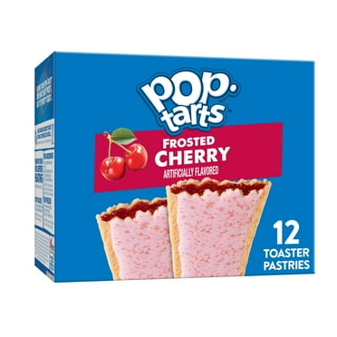 Pop-Tarts Frosted Cherry Toaster Pastries, Breakfast Foods, Shelf-Stable, 20.3 oz (12 Count)