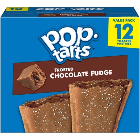 Pop-Tarts Frosted Chocolate Fudge Toaster Pastries, Breakfast Foods, Shelf-Stable, 20.3 oz (12 Count)