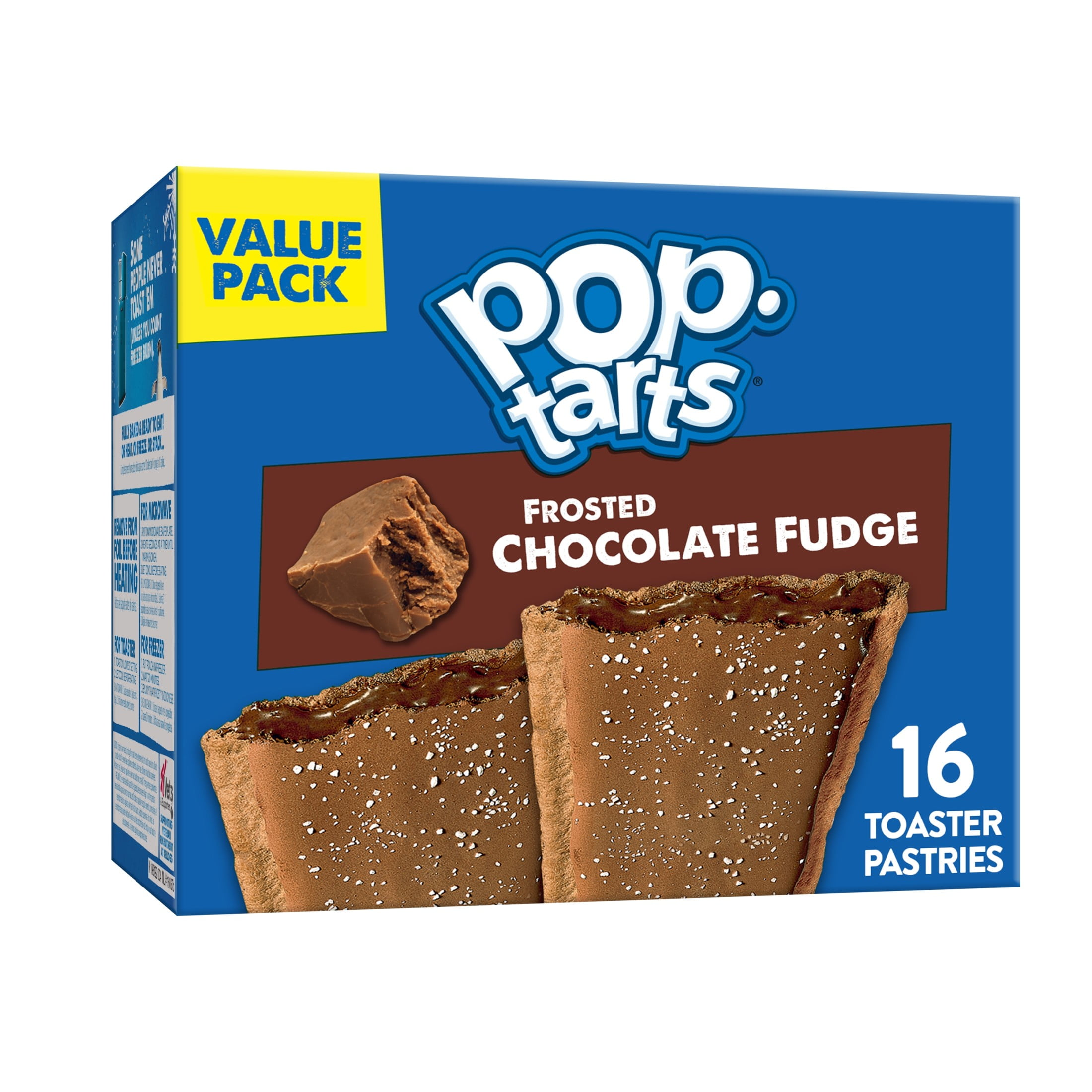 Pop-Tarts Frosted Chocolate Fudge Toaster Pastries, Breakfast Foods, Shelf-Stable, 27 oz (16 Count)