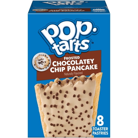 Pop-Tarts Frosted Chocolatey Chip Pancake Toaster Pastries, Breakfast Foods, Shelf-Stable, 13.5 oz (8 Count)