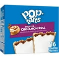 thumbnail image 1 of Pop-Tarts Frosted Cinnamon Roll Toaster Pastries, Breakfast Foods, Shelf-Stable, 27 oz (16 Count), 1 of 10