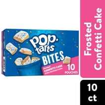 Pop-Tarts Frosted Confetti Cake Instant Breakfast Baked Pastry Bites, Shelf-Stable, Ready-to-Eat, 14.1 oz, 10 Count Box