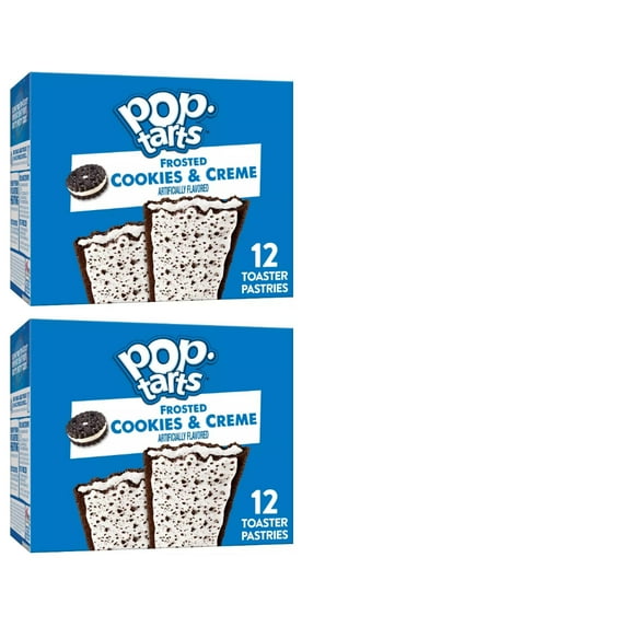 Pop-Tarts Frosted Cookies & Crème Pastries - 12ct/20.3oz Pack of 2