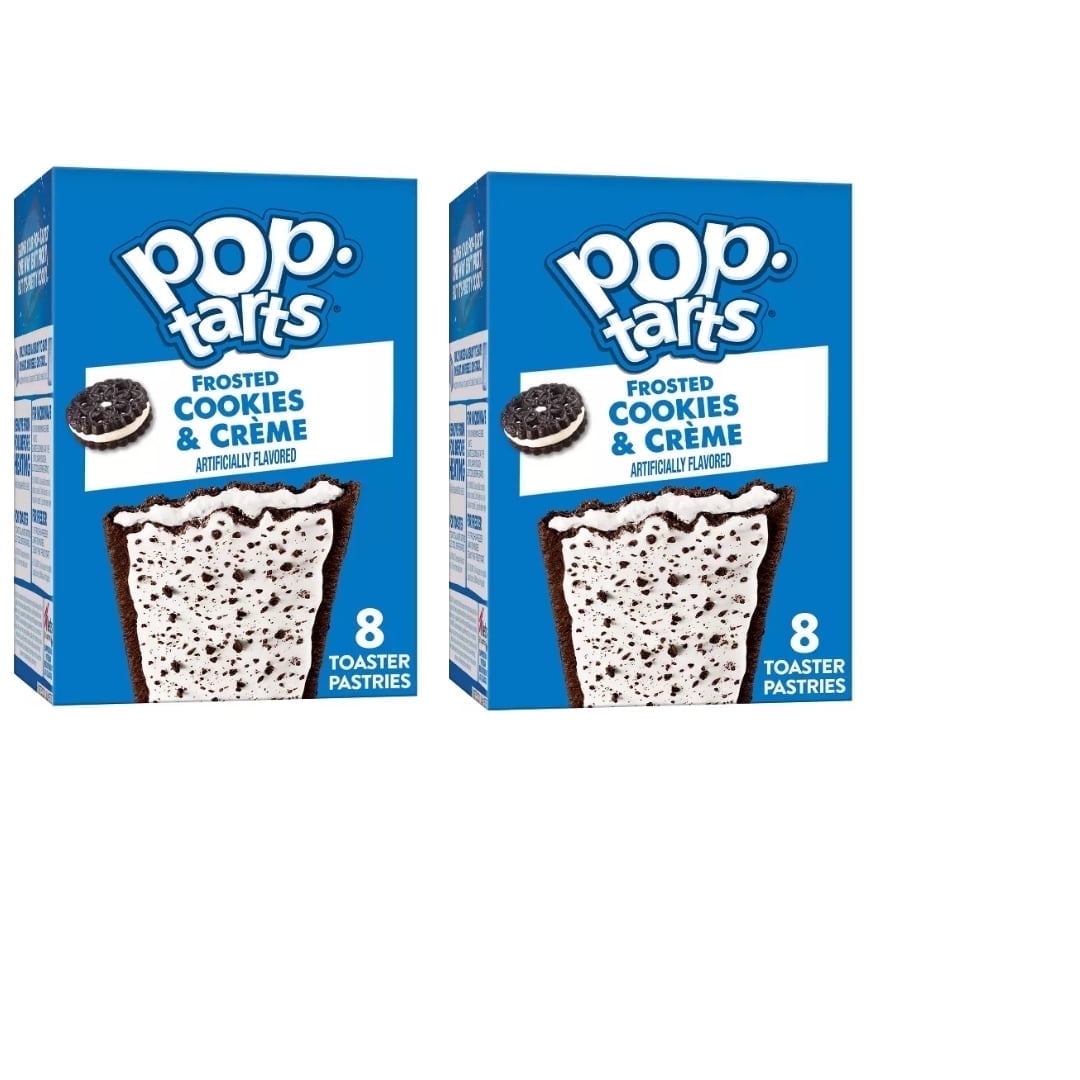 Pop-Tarts Frosted Cookies \u0026 Cream Pastries - 8ct/13.5oz Pack of 2