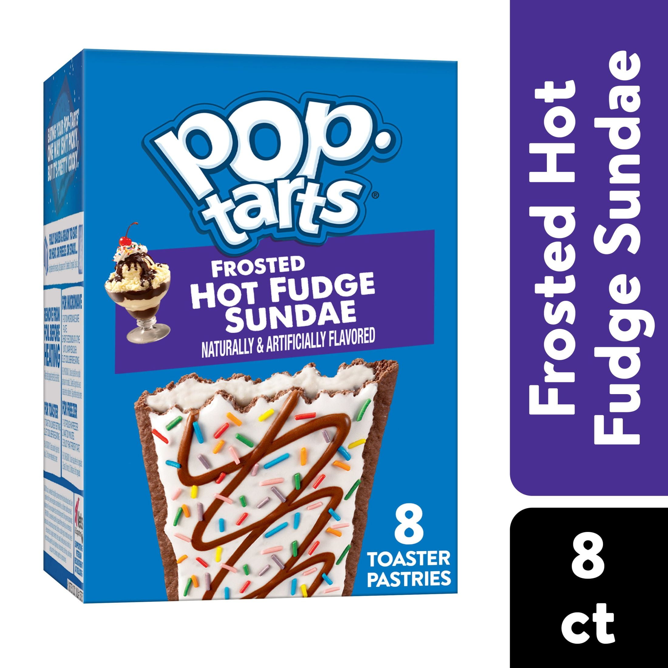 PopTarts Frosted Hot Fudge Sundae Instant Breakfast Toaster Pastries