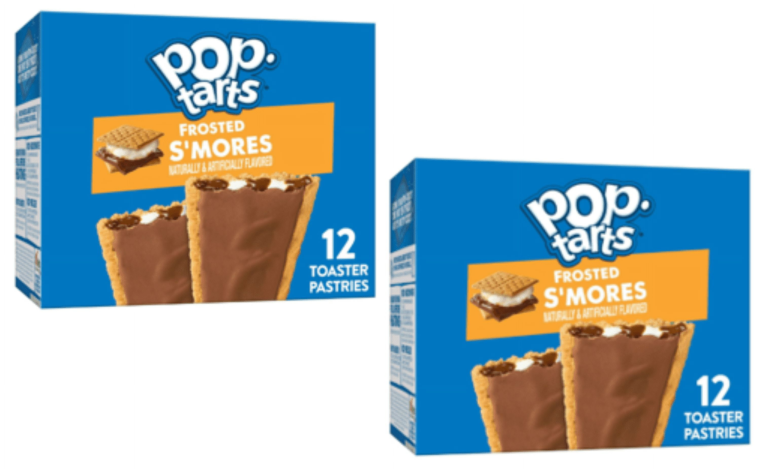 Pop-Tarts Frosted S'mores Instant Breakfast Toaster Pastries, Shelf-Stable, Ready-to-Eat, 20.3 oz, 12 Count Box - (2 Boxes Included = 24 Count)
