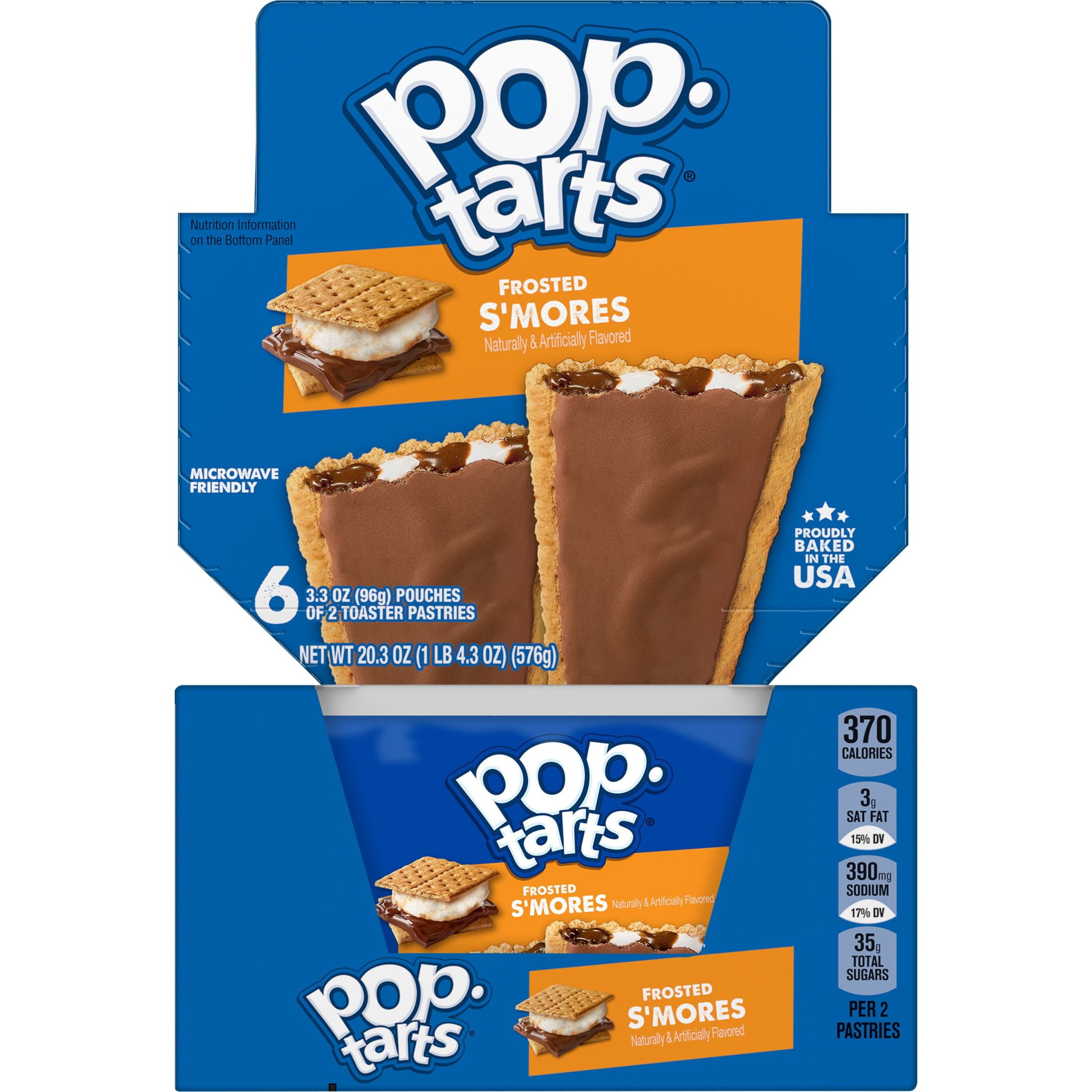 PopTarts Frosted S'mores Instant Breakfast Toaster Pastries, Shelf