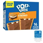Pop-Tarts Frosted S'mores Instant Breakfast Toaster Pastries, Shelf-Stable, Ready-to-Eat, 27 oz, 16 Count Box