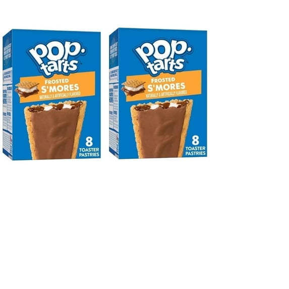 Pop-Tarts Frosted S'mores Toaster Pastries, Chocolate and Marshmallow, 8ct/13.5oz, Pack of 2