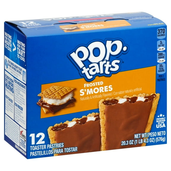 Pop-Tarts Frosted S'mores Toaster Pastries, 20.3 oz - 12 ct