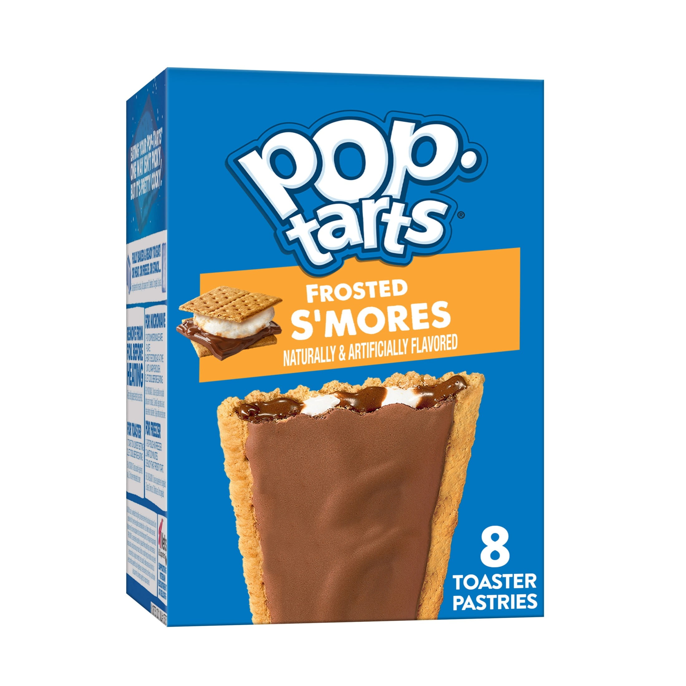 Pop-Tarts Frosted S'mores Toaster Pastries, Breakfast Foods, Shelf-Stable, 13.5 oz (8 Count)