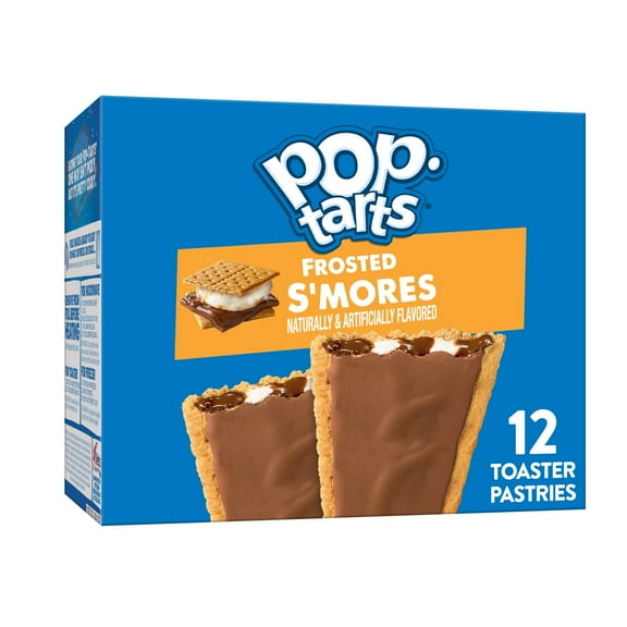 Pop-Tarts Frosted S'mores Toaster Pastries, Breakfast Foods, Shelf-Stable, 20.3 oz (12 Count)