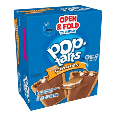 Pop-Tarts Frosted S'moresToaster Pastries 3.3 Ounce 2 Per Pouch, (6 Pack)