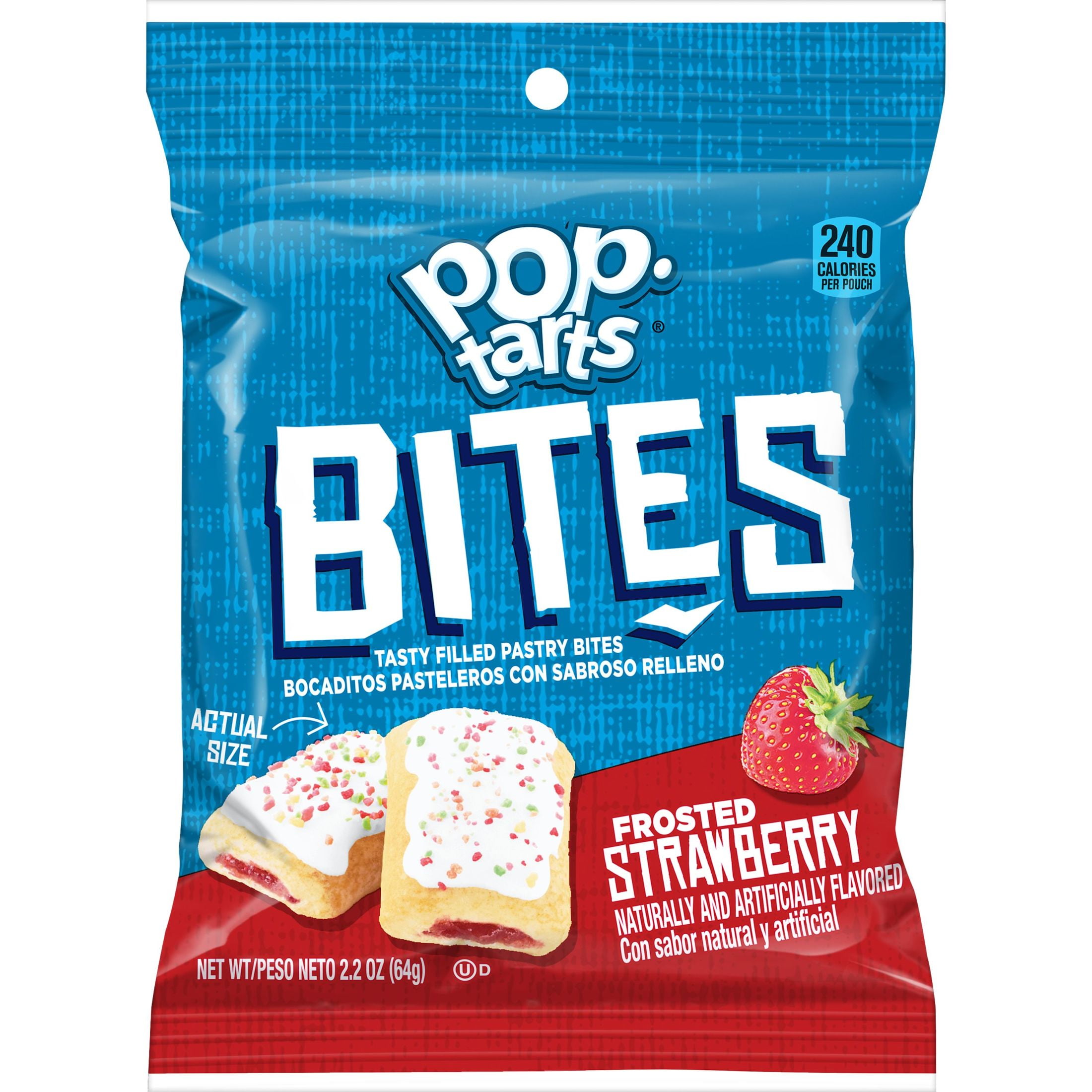 Pop-Tarts Frosted Strawberry Breakfast Baked Pastry Bites, 2.2 oz