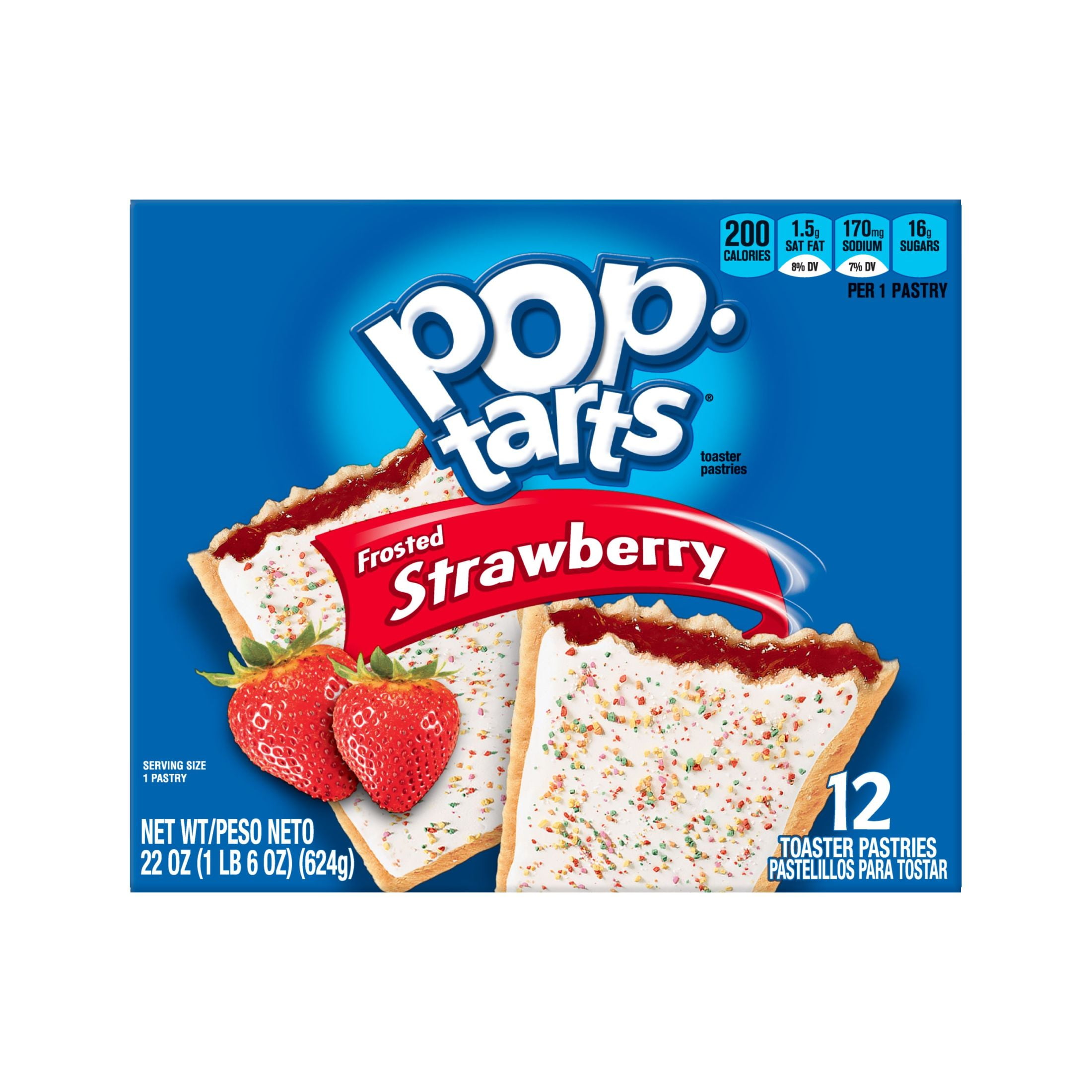 Pop-Tarts Frosted Strawberry Toaster Pastries 2ct – BevMo!