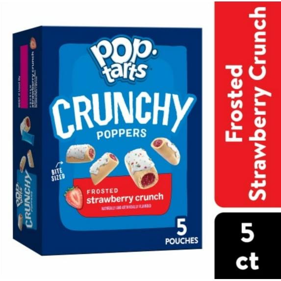 Pop-Tarts Frosted Strawberry Crunch Crunchy Poppers 5 - 1 oz Pouches